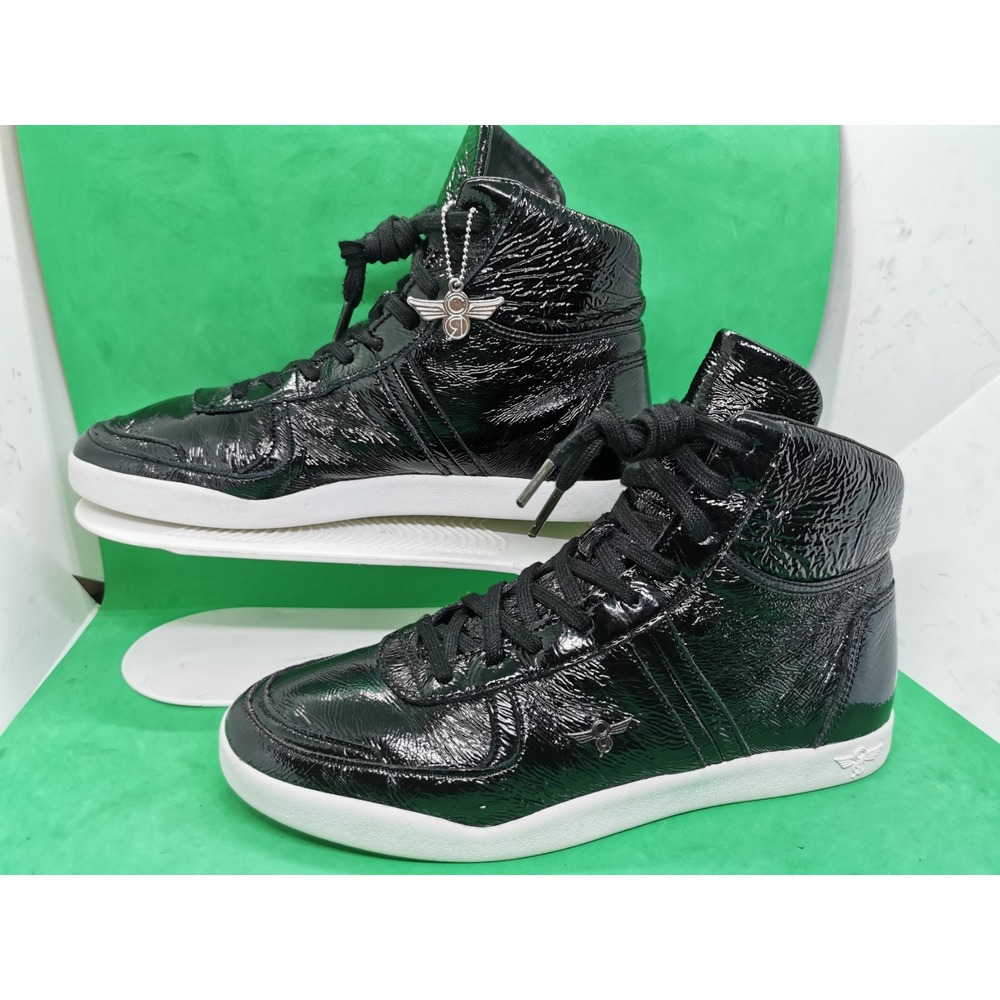 Creative Recreation Milano Hi Men's Black Shining Sneakers Size 8 High Top - Picture 13 of 16